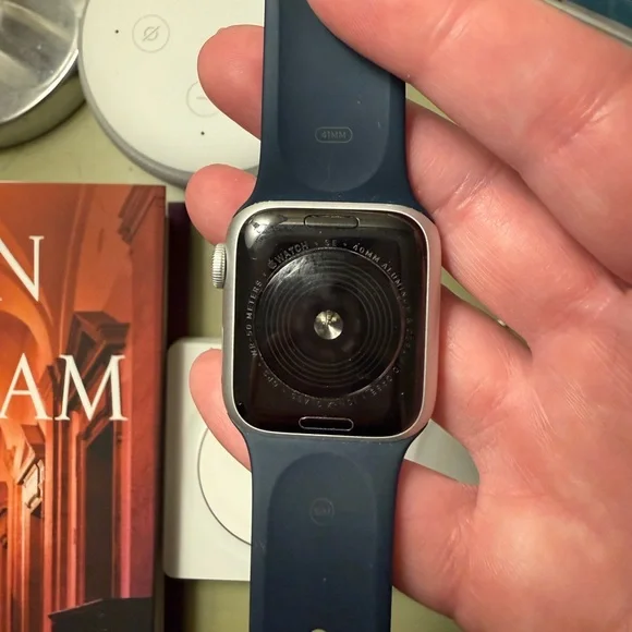 Apple Smartwatch with Silver Case and Blue Band - Picture 7 of 8